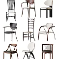 Stylish Modern Dining Chairs With Various Designs Wooden Frames And Upholstered Seats
