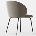 Modern Dining Chairs In Blue And Gray Velvet With Slim Metal Legs Design