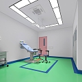 Hospital delivery room medical equipment 3d model