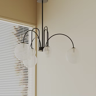 Modern chandelier 3d model