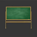 Green Chalkboard With Wooden Frame Stand Hanging Decoration For Classroom Use