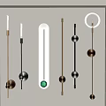 Modern Wall Lamps With Various Designs Metal Brass Black White Finishes And Green Stone Accent