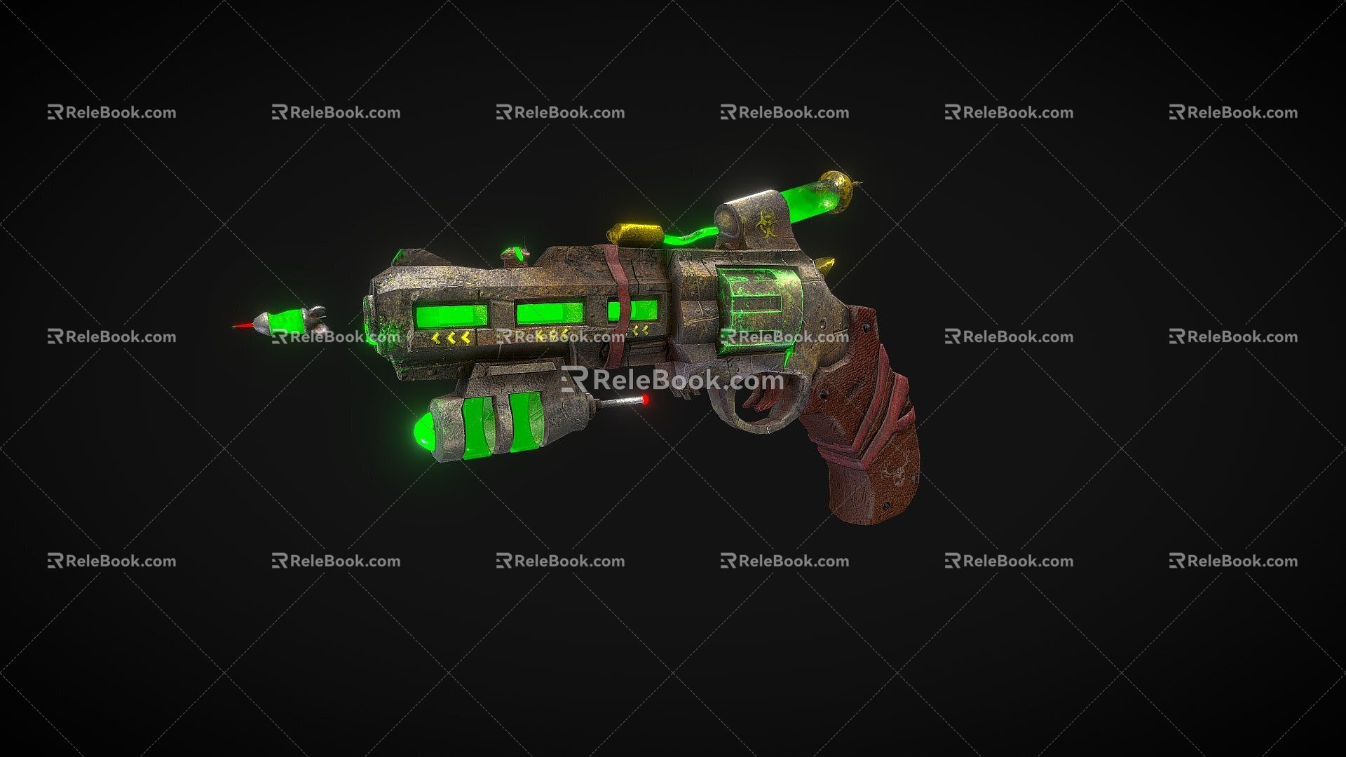 Guns Diesel Punk Bullets 3d model