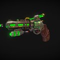 Guns Diesel Punk Bullets 3d model