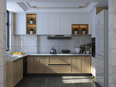 Modern Kitchen Cabinets 3d model