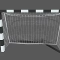 Sports Equipment Football Goal with Black and White Frame and Net for Training