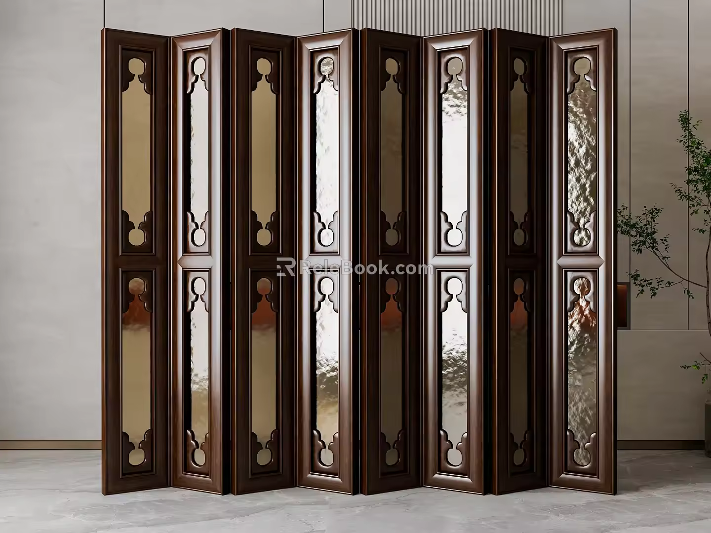 Screen partition 3d model