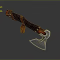 Tomahawk Axe Wooden Axe Handle Axe Mountain Axe Chopping Wood Axe Chopping Wood Axe Magic Axe 3d model