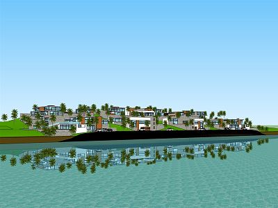 Modern Residential Houses Rural Residential Houses Waterfront Residential Houses model