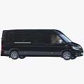Black MAN Van Exterior And Brand Logo 3d model