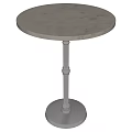 Round Marble Top Side Table With Elegant Metal Base And Modern Design