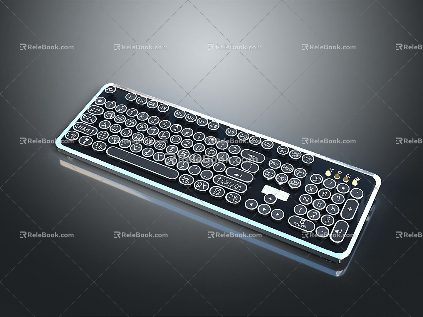 Keyboard Wireless Keyboard Computer Configuration Bluetooth Keyboard Gaming Keyboard Mechanical Keyboard Women's Keyboard 3d model