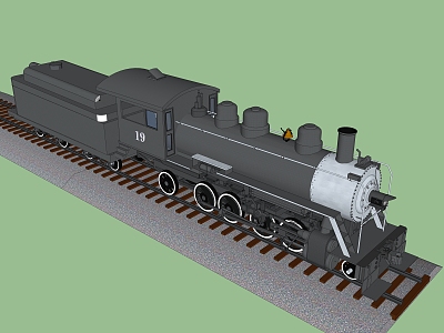 steam train 3d model