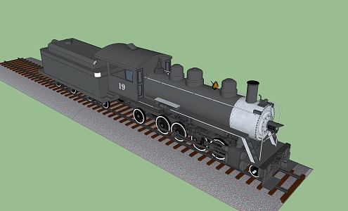 steam train 3d model