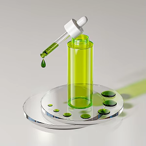 Cosmetics Skincare Dropper Perfume 3d model