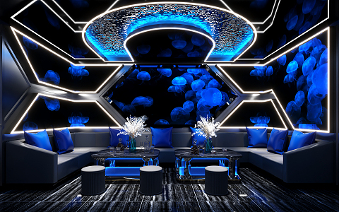 Modern KTV Room 3d model