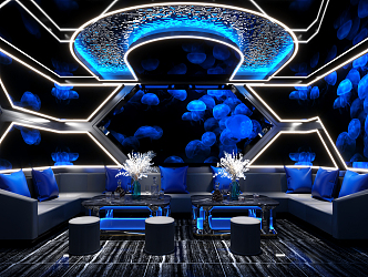 Modern KTV Room 3d model