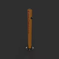 Sturdy Road Facility Bollard Featuring Shurcraft Logo And Metal Base Fixtures
