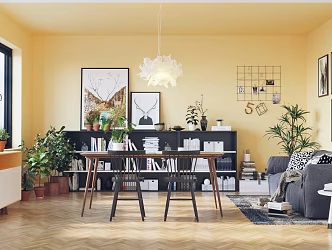 Nordic Restaurant 3d model