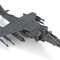 Jet Fighter Aircraft Military Vehicle 3d model