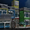 Colorful Modern Container Building With Glass Windows Balconies And Wooden Deck