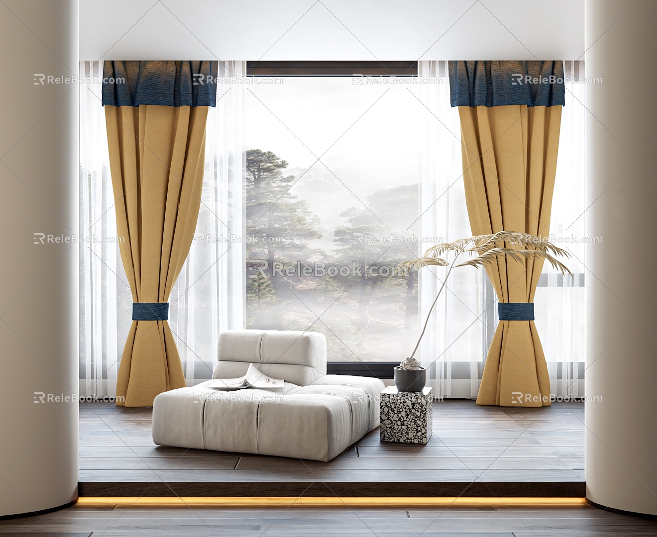 Style Curtain 3d model