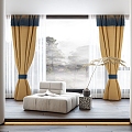 Style Curtain 3d model