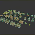 Wooden Household Items Including Barrels Baskets And Storage Containers For Home Use