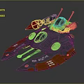 Modern fighter sci-fighter sci-fighter space fighter 3d model