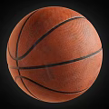 Basketball Sports Equipment with Orange Surface and Black Lines Textured Grip for Training Game Use