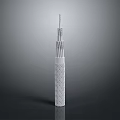 White Textured Cylindrical Household Item With Modern Design For Daily Use