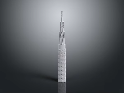 White Textured Cylindrical Household Item With Modern Design For Daily Use 3d model