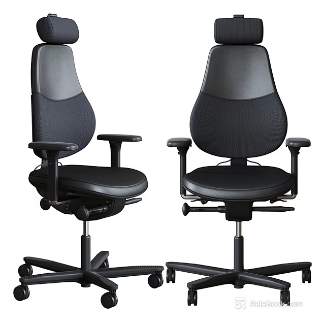 Ergonomic Office Chairs With Mesh Back Adjustable Armrests And Swivel Base 3d model
