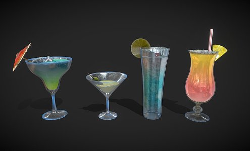 Modern Beverage Alcohol Drink Bag 3d model