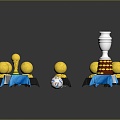 Hyundai Trophy World Cup Champions Trophy Gold Cup 3d model