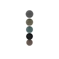 Sleek Round Component Placed Against Gray Textured Wall In Minimalist Interior Setting 3d model