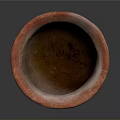 Traditional Handcrafted Red Pottery Sculpture Vessel With Carved Patterns And Base