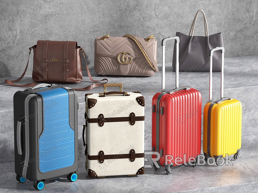 Modern Luggage Women's Luggage Suitcase Bag Handbag Backpack Leather Bag model