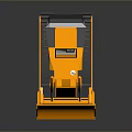 Yellow Construction Bulldozer with Tracked Undercarriage Front Blade and Operator Cab for Industrial Use