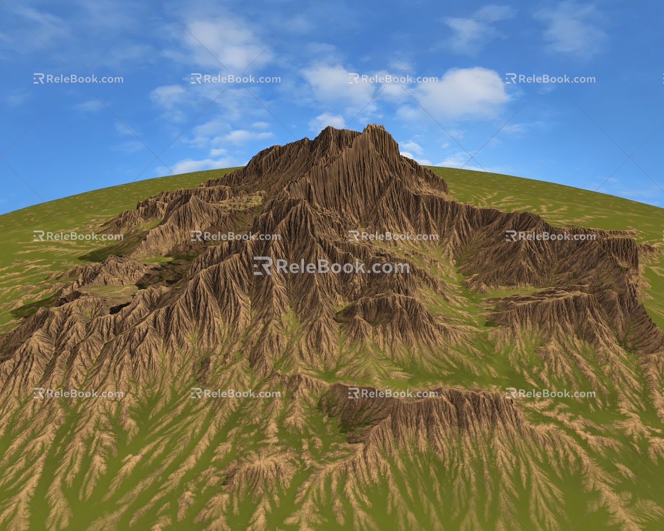 Mountain Range Forest Forest Mountain Peak Mountain Forest Mountain Ridge Geology and Geomorphology Guilin Mountains Gorge Valley Terrain Coster Western Region 3d model