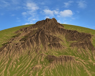 Mountain Range Forest Mountain Peak Mountain Forest Mountain Ridge Geology and Geomorphology Guilin Mountains Gorge Valley Terrain Coster Western Region 3d model