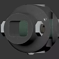 Chrome Plated Metal Mechanical Joint With Rotational Bolts And Shiny Surface