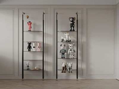 Modern Storage Rack Decorative Cabinet 3d model Modern Storage Rack Decorative Cabinet 3d model