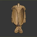 Golden Rabbit Shaped Woven Basket Decorative Ornament With Intricate Weave Design