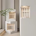 Modern White Wall Lamps With Arch Structure And Soft Lighting For Home Decor