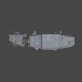 AT-AT Walker Military Armored Battle Weapon With Four Legged Mechanical Structure 3d model