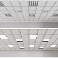 Modern Ceiling Aluminum Gusset Ceiling 3d model