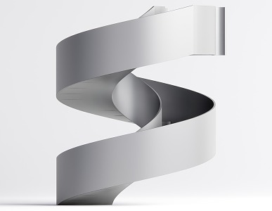 modern revolving staircase 3d model