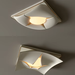 Ceiling lamp round ceiling lamp bedroom lamp artistic modeling lamps fashion living room lamp combination 3d model