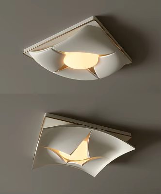 Ceiling lamp round ceiling lamp bedroom lamp artistic modeling lamps fashion living room lamp combination 3d model